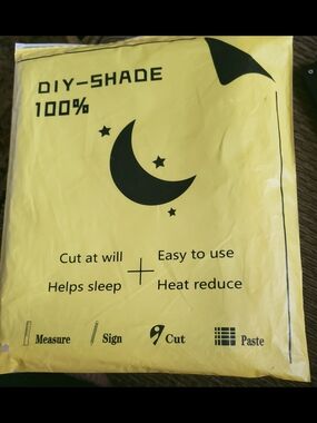 DIY-Shade Black Window Shade Film - Black